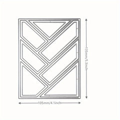 1pc Metal Cutting Dies Rectangular Frame Craft Mold DIY Decorative Scrapbooking
