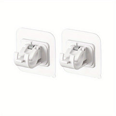 No Drilling Shower Curtain Rod Fixator Bathroom Towel Hanging Hook Clip