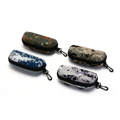 Camouflage Outdoor Goggle Storage Case Zipper Hook Reading Glasses Box