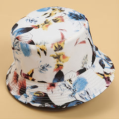 Classic Streetwear Bird Print Windproof Bucket Hat