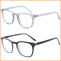 EYEGUARD 2 Pack Square Light Glasses