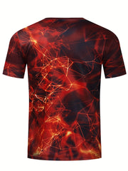 Men's 3D Print Geometry Graphic T-Shirt for Summer