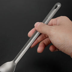Portable Titanium Spoon Long Handle Lightweight Cutlery