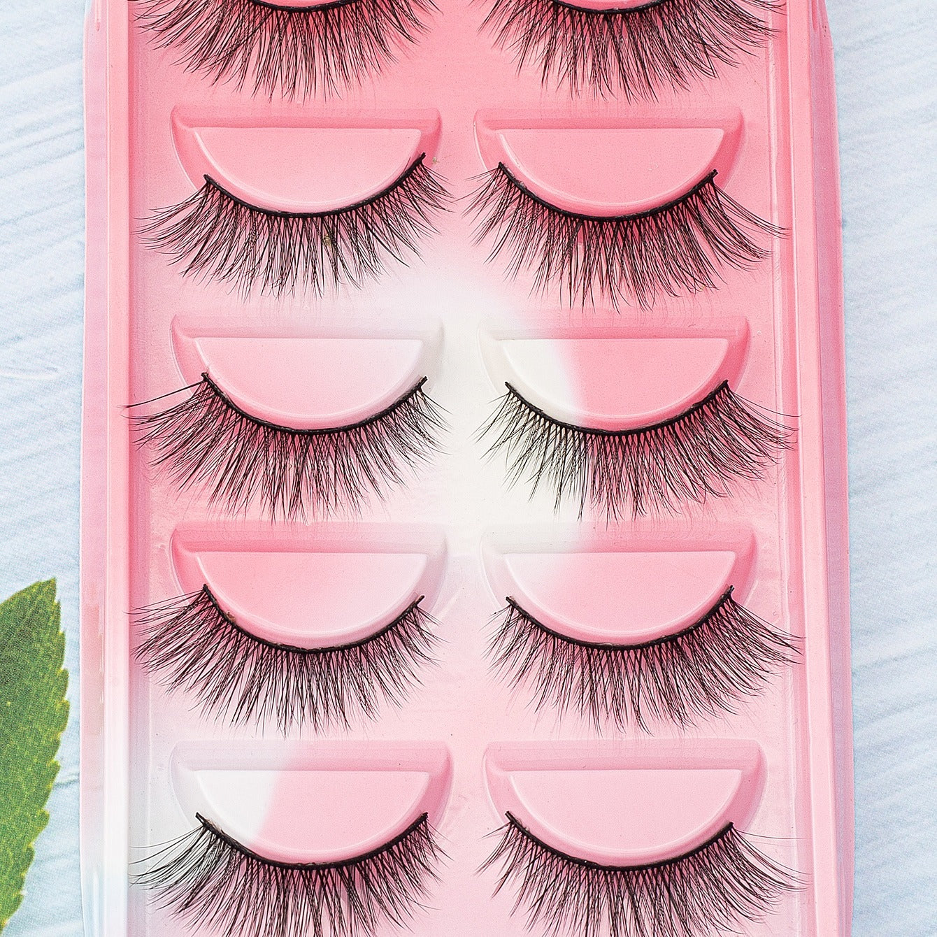 5 Pairs Soft 3D Mink False Eyelashes Reusable Cat Eye Lashes