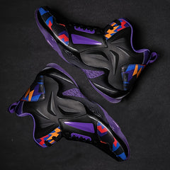 Women's Geometric Graphic Basketball Shoes Non slip Athletic Sneakers