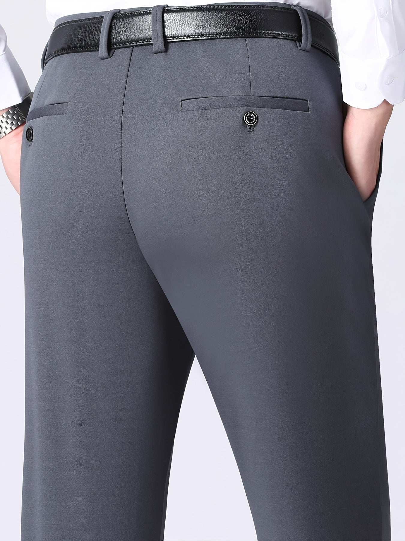 Men's Formal Solid Dress Pants Spring Fall Business