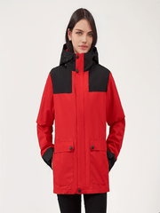 3-in-1 Fleece Hooded Jacket for Women - Waterproof & Windproof