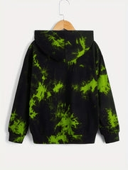 Boys Smudge Print Hoodie Pullover Top Sweatshirt