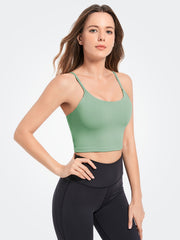 Padded Sports Bra Casual Comfy Sports Tank Top Yoga Fitness Intimates Bra