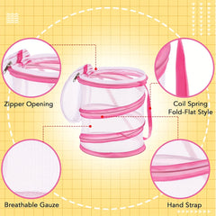 Mini Butterfly Habitat Foldable Popup Terrarium for Butterflies Raising