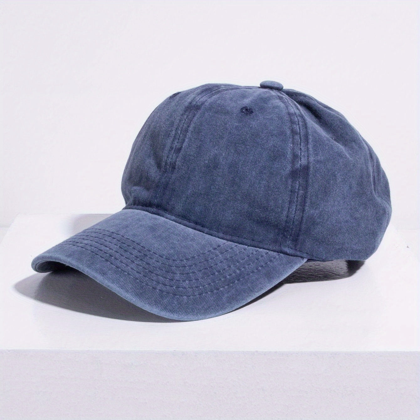 Solid Washed Baseball Cap for Outdoor Sports