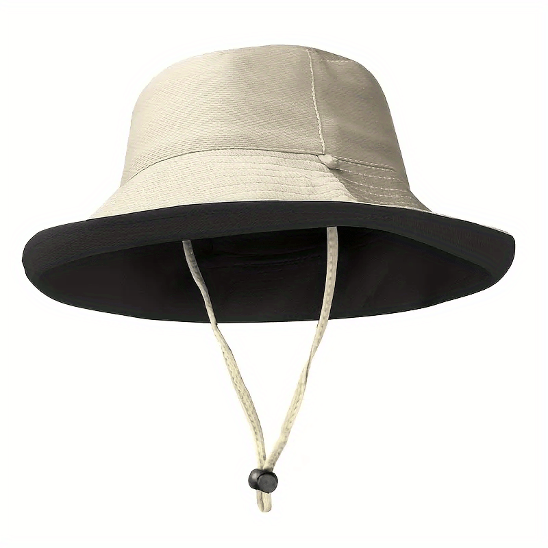 UV Protection Sun Hat Solid Bucket Hat Women Sunshade Fishing Boonie Hat