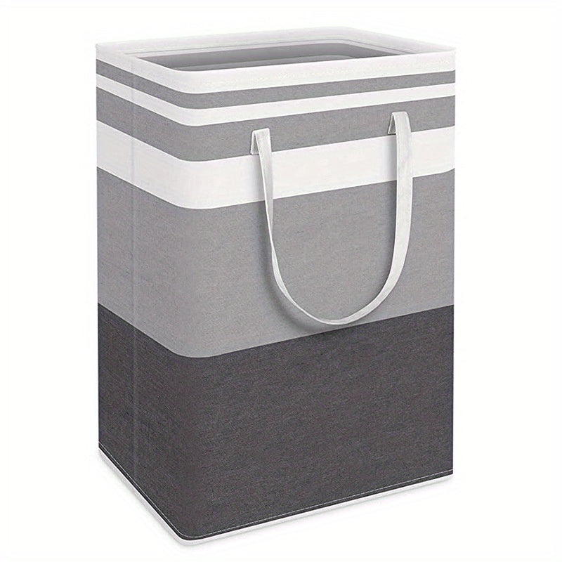 Colorblock Foldable Cloth Basket Waterproof Laundry Toy Storage
