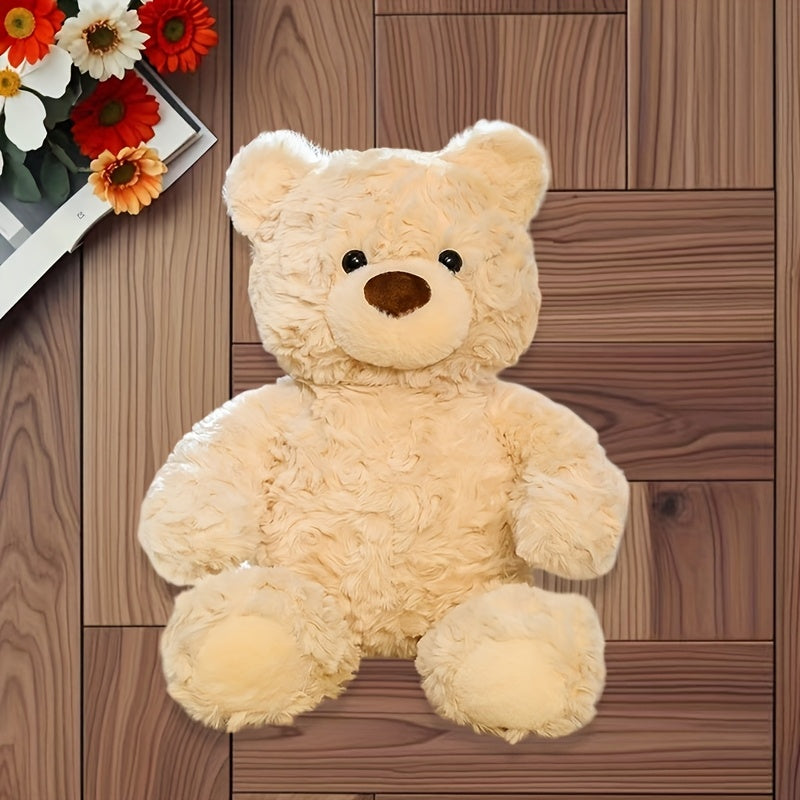 17 72in Plush Teddy Bear Soft Beige Curly Fluffy Fur Lovely Look
