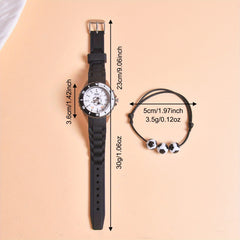 Boys LED Light Up Watch Set of 2pcs Soccer Sports