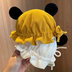 Unisex Fisherman Hat with Little Bear Ears for Babies