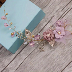 Flower Head Piece Garland Headdress Headband Retro Hair Accessories