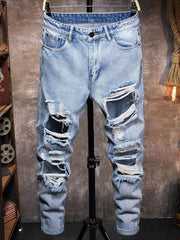 Christmas Special Slim Fit Ripped Denim Jeans