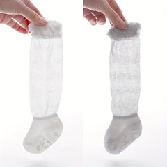 6 Pairs Kids Over the Knee Long Socks Anti-Mosquito Thin Mesh Breathable