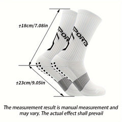 4 Pairs Athletic Anti-slip Football Socks For Men And Women