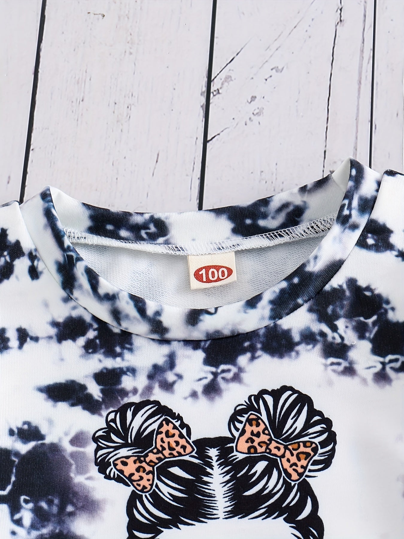 Tie Dye Portrait Long Sleeve Sweatshirt