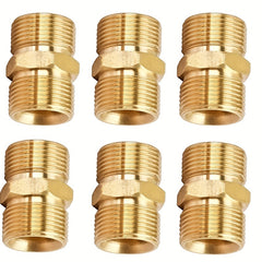 Pressure Washer Hose Coupler M22 14mm Male To M22 14mm Male Solid Brass