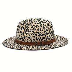 Leopard Jazz Tweed Bowler Hat Unisex