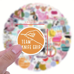 120pcs Knitting Vinyl Stickers Scrapbooking Stickers Water Bottle Laptop