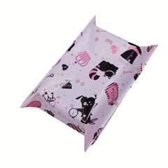5pcs Light Pink Printed Courier Bag Thickened