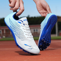 Women's Wing Pattern Track Running Shoes Low Spike Cleats