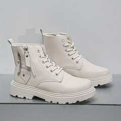 Women's Non-slip Zipper Snow Boots - Warm Thick Bottom Sneakers