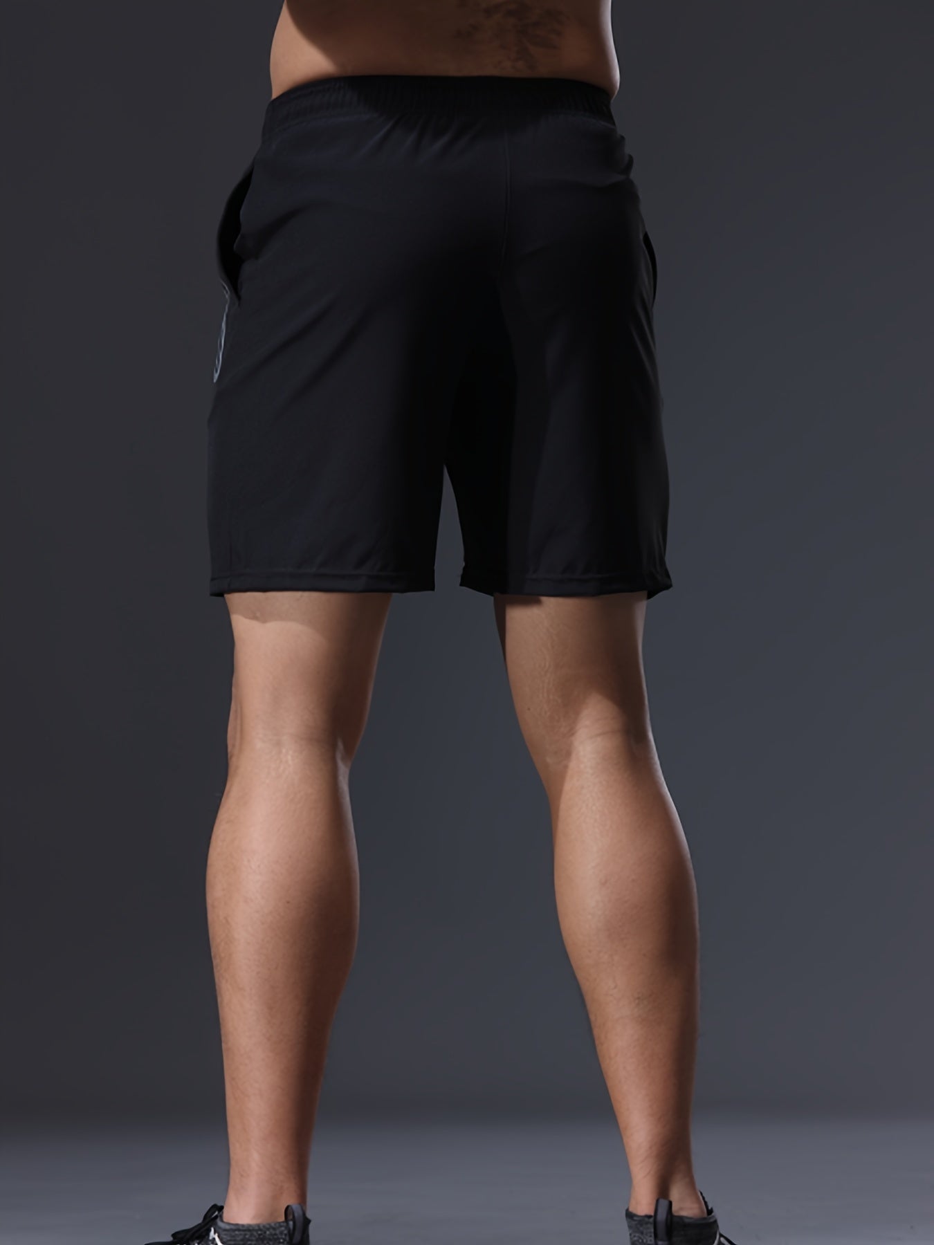 Men's Loose Solid Shorts Pockets Active Breathable Drawstring Outdoor Workout