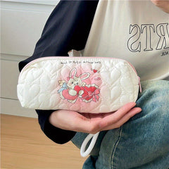 Dog Pattern Makeup Bag Zipper Roomy Cosmetic Accessories Organizer