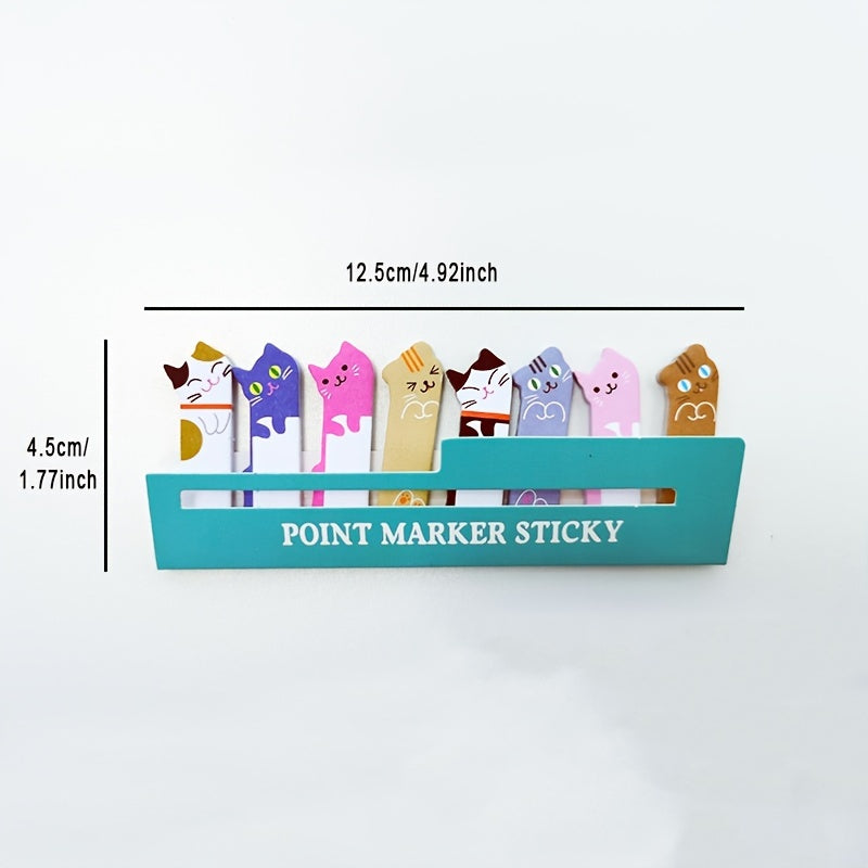 3 Pads Set Cat Shaped Mini Animal Index Sticky Note