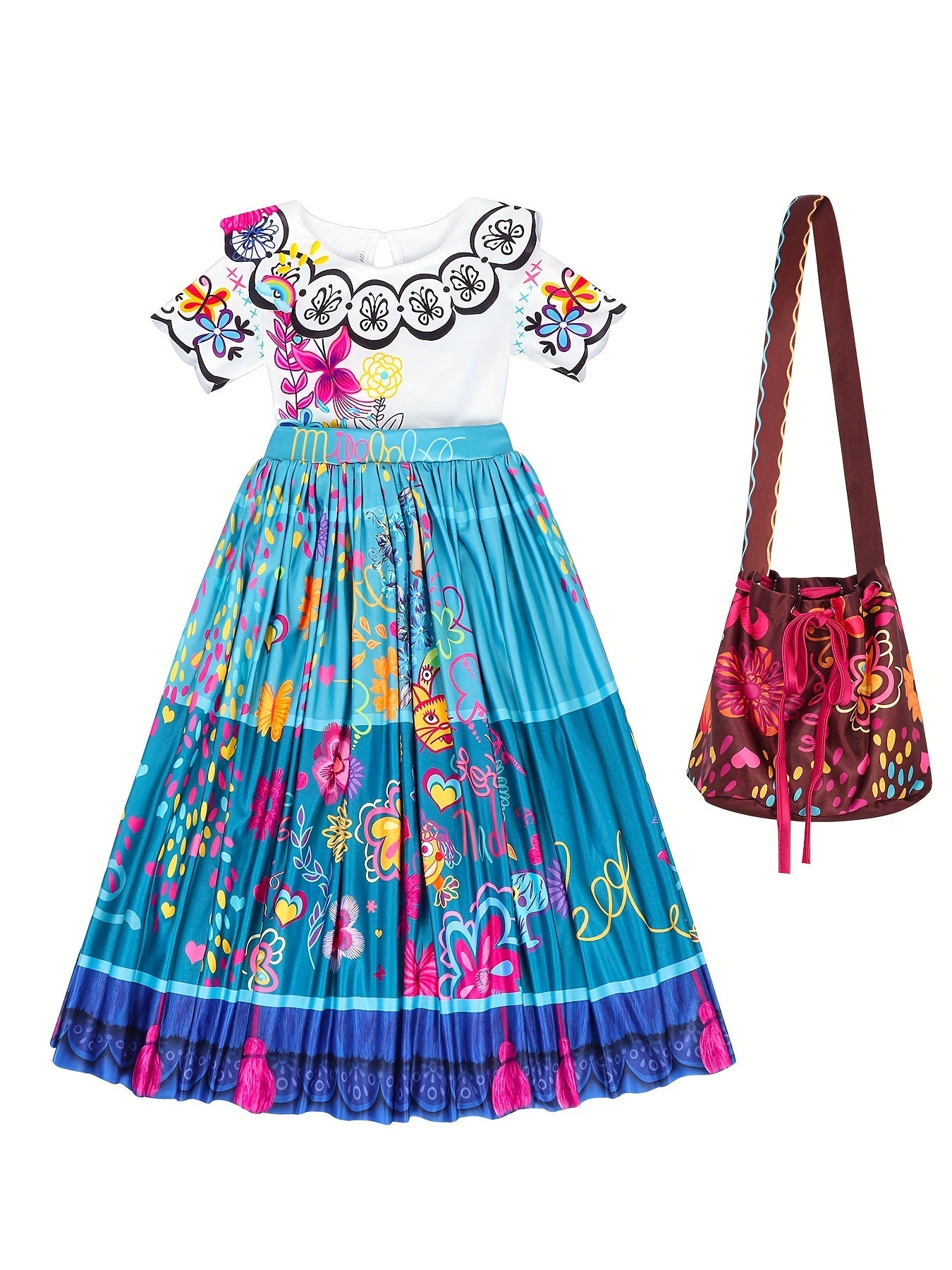 Girls Princess Dress TV Costume Birthday Party Halloween Cosplay Clothes