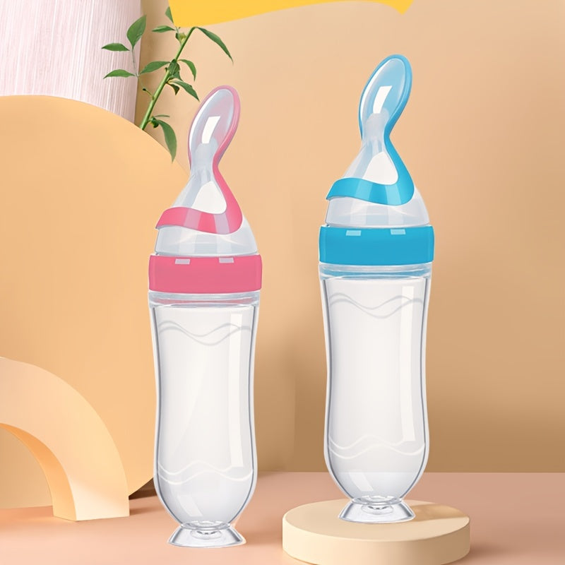 Baby Silicone Feeding Bottle Spoon Feeder 90ml