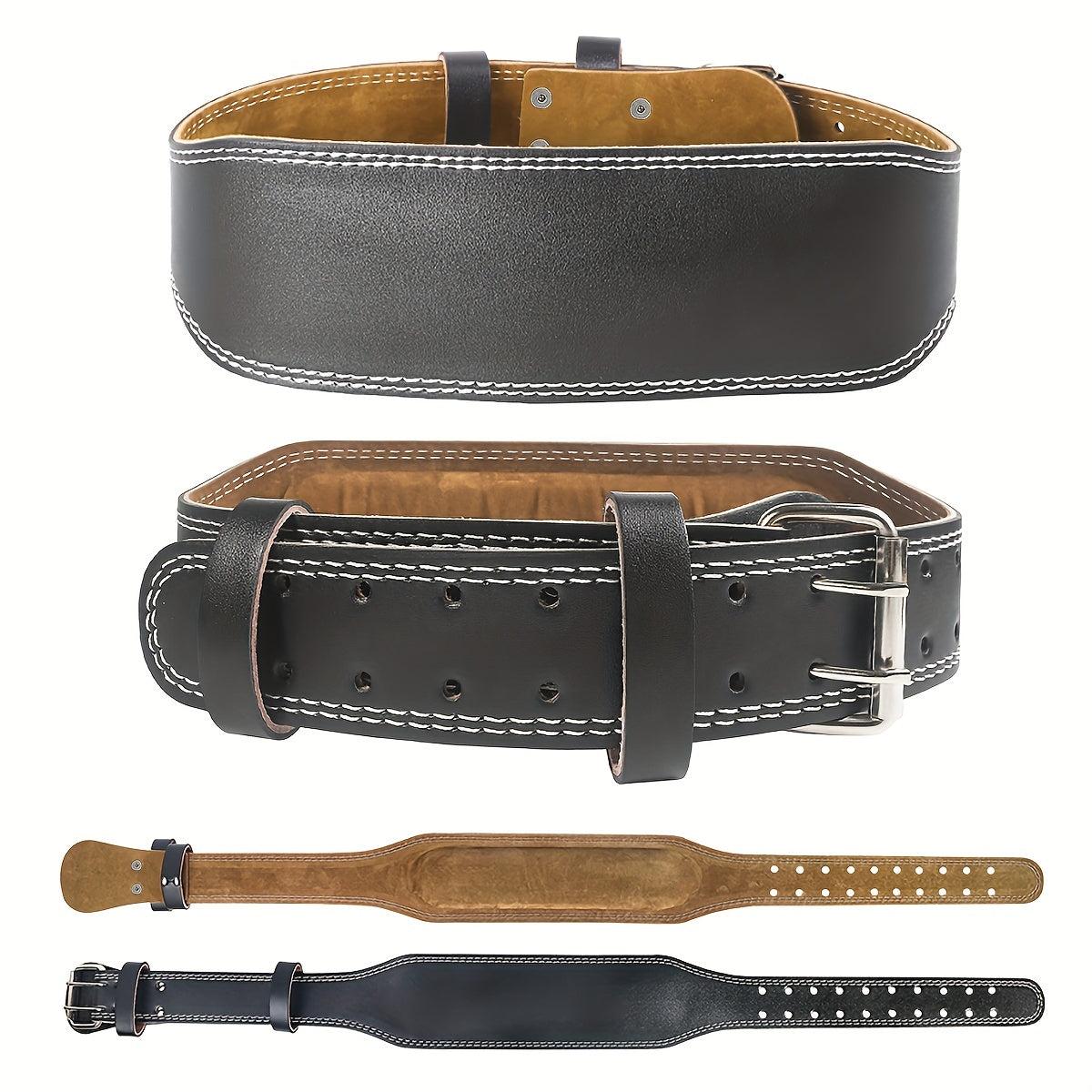 Adjustable PU Weight Lifting Belt with Padded Leather Support