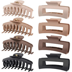 8 Pcs Large Hair Claw Clips for Women Matte Banana Clips