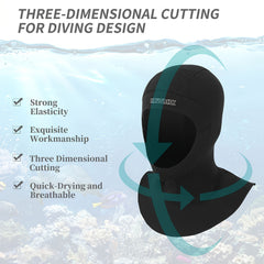 Stretchable Density Wetsuit Hood 5MM
