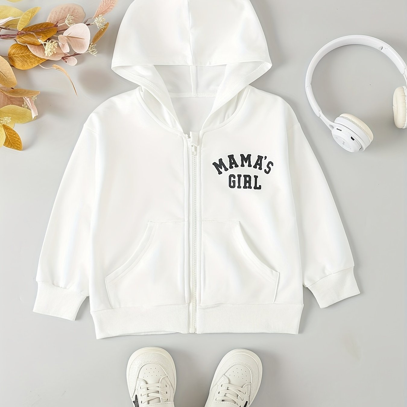 Mama' Girls Hoodie Top Zip Up Long Sleeve Jacket Sweatshirt