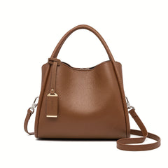 ZOOLER Women's Leather Bucket Shoulder Bag Brown Handbag