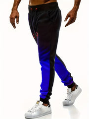 Breathable Gradient Joggers for Men Active Stretchy Sweatpants Summer