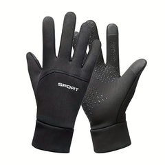 Winter Cycling Gloves Fleece Touch Screen Windproof Warm Waterproof