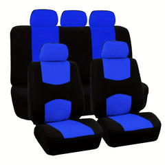9pcs Pink Car Seat Covers Set For Women Airbag Compatible SoftFabric Comfortable