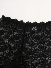 Floral Lace Lingerie Set Bra & Mesh Panties Sexy Underwear