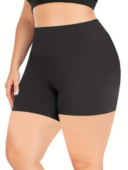 Sports Shorts Women's Plus High Rise Skinny Shorts