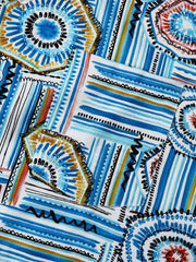 Geometric Print Men s Short Sleeve Hawaiian Shirt For Vacation