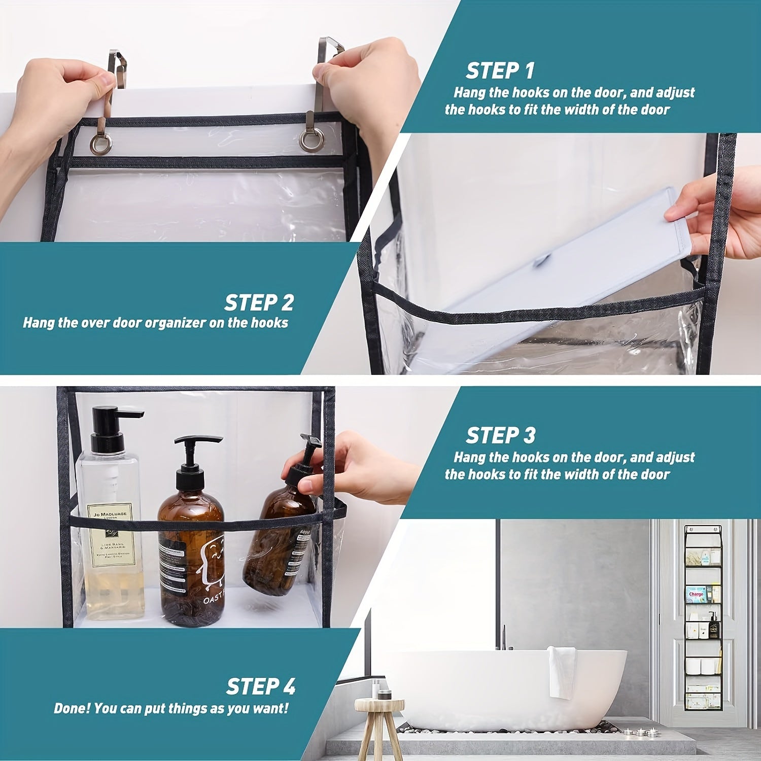 Over The Door Hanging Pantry Organizer 5 Shelf Storage