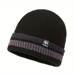 Warm Fleece-Lined Knitted Winter Hat for Men and Women