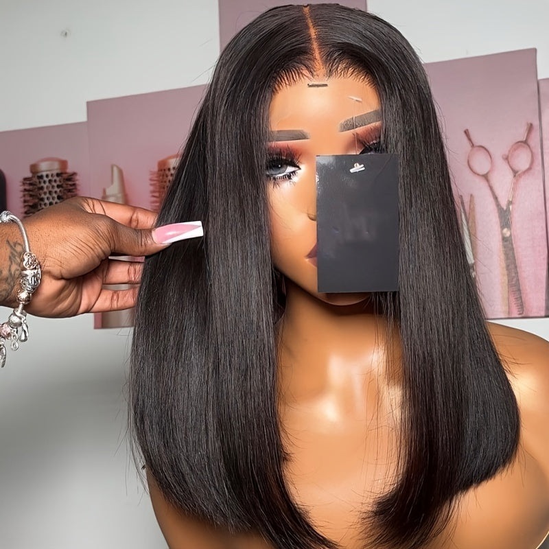 180 Density Straight Bob HD 13x4 Lace Frontal Human Hair Wigs